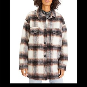 Sanctuary Town Shacket Plaid M
